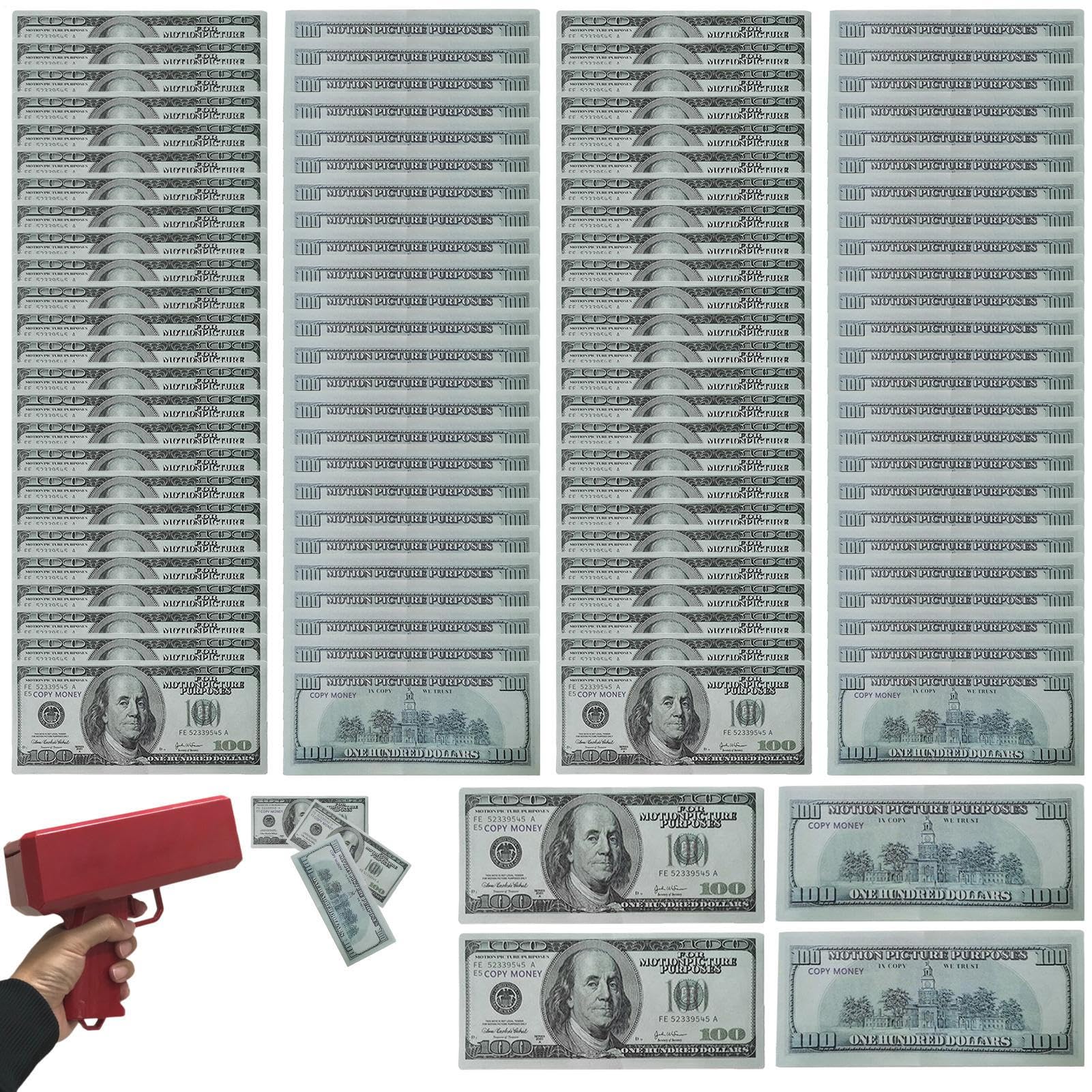 Apoyo dinero, montones de dinero falso, juguetes educativos para niños, facturas de 100 dólares para publicidad, accesorios de película, bromas, juegos de mesa para fiestas de cumpleaños, billetes de