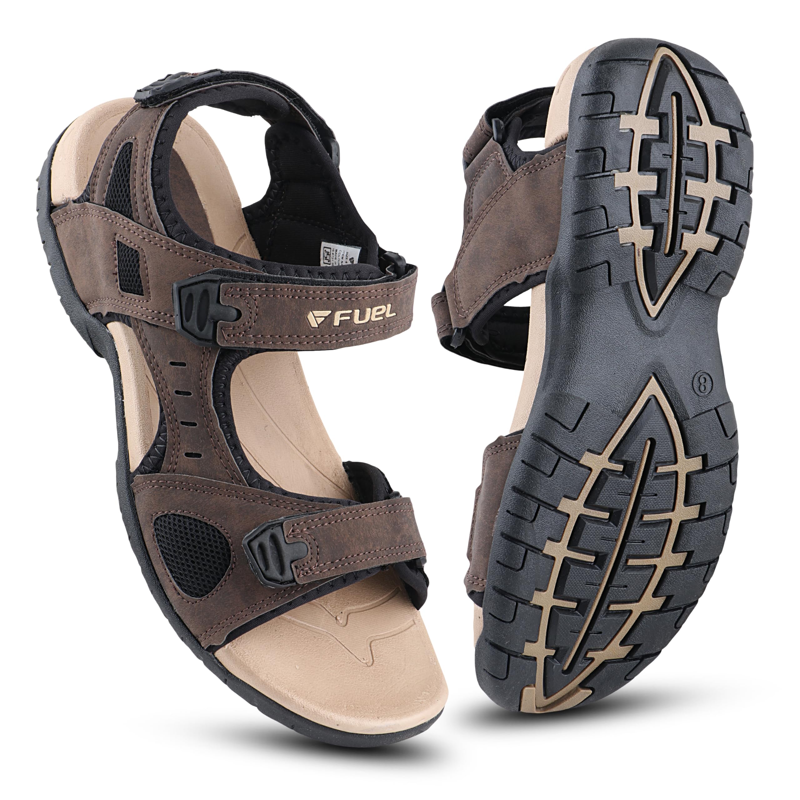 FUEL Sandals & Floaters for Mens & Boys Comfortable & Lightweight Dailywear, Anti-Skid Flexible & Breathable for Running, Walking Stylish Casual Sandal for Outdoor Footwear For Gents (2112-04) (B0CPM5T773) Amazon Price History, Amazon Price Tracker