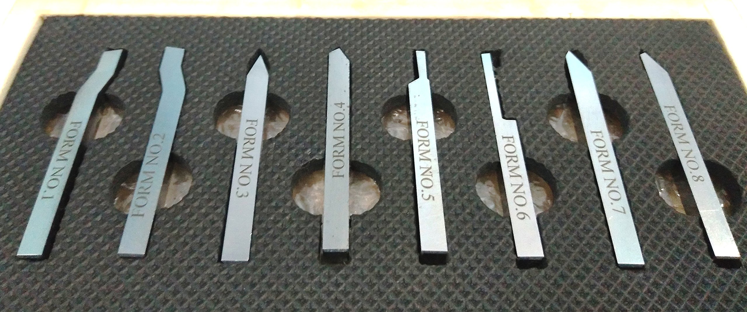 Set 11 utensili utensile per tornio 10 mm brasati HSS tornitura