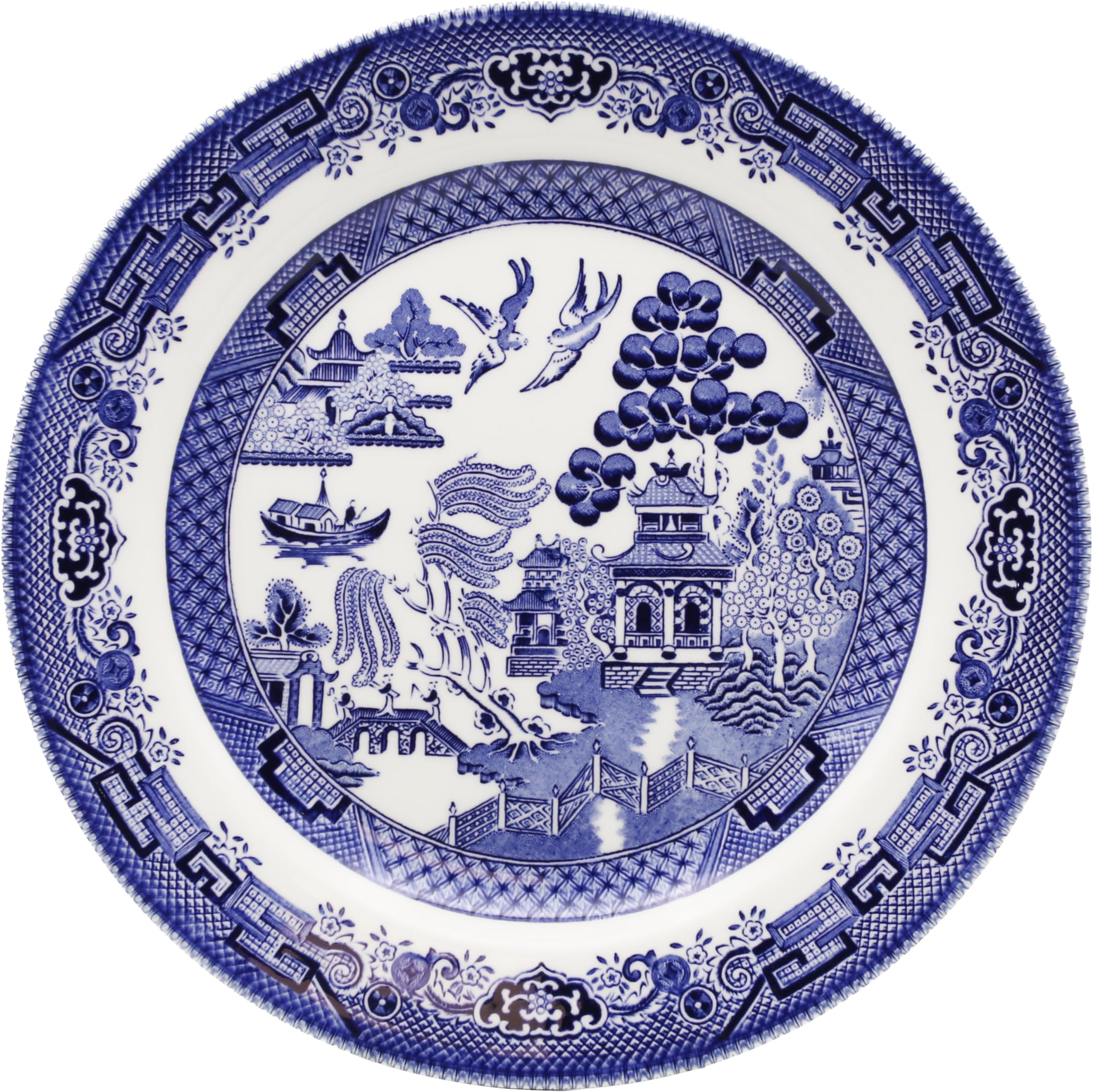 Churchill BLU Willow Mint Dinner Plate 26CM, Ceramic, Multi-Colour, 26 x 26 x 1 cm