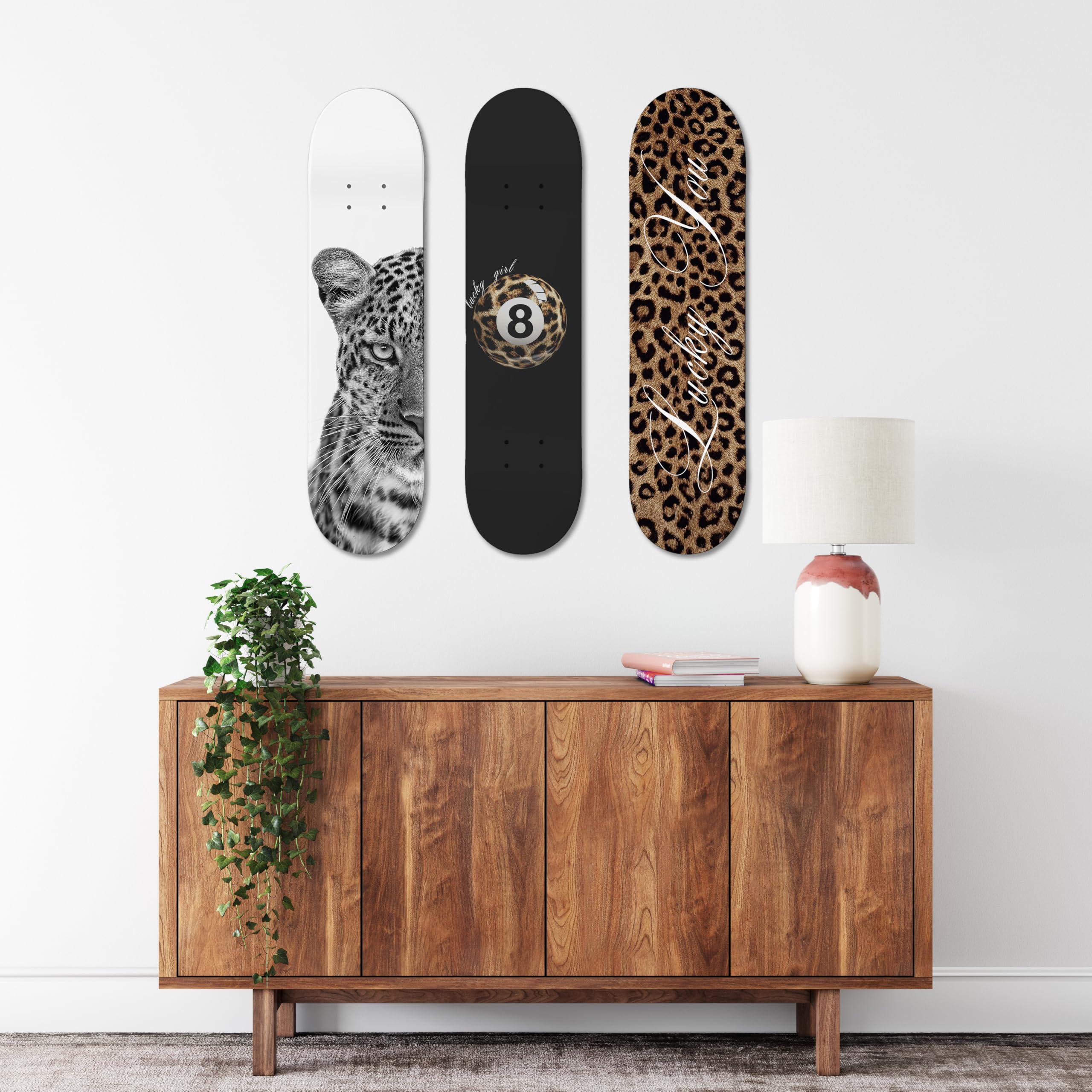 Amazon.com: TwoDays Stockholm Cheetah Skateboard Wall Decor