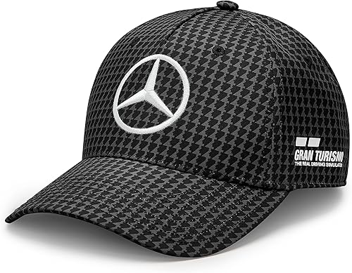 Miniatura 2 de Mercedes AMG Petronas Equipo de Fórmula Uno - Gorra de conductor de Lewis Hamilton 2023, Negro -
