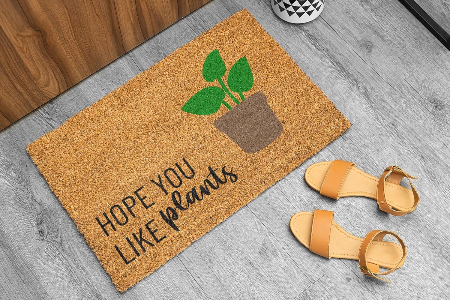 Generic Plant Lover Gifts for Women Gardener, Housewarming, Friend Birthday Gift, Plant Gifts, Plant Door mat, Hope You Like Plants