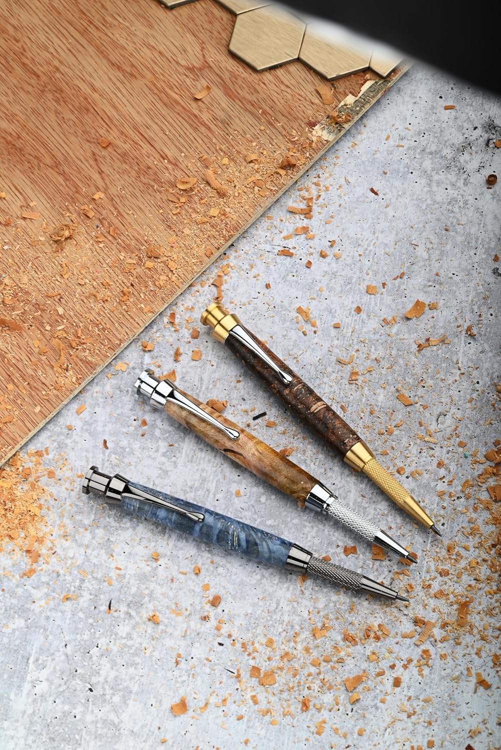 Penn State Industries PKCARPSS Mechanical Carpenter 2mm Pencil Kit Starter Set Package Woodturning Project
