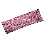 Microwavable Corn Filled Heating Pad and Cold Pack/Washable 100% Cotton Cover (Breezy - Raspberry, 5.25in W x 17.25in L)