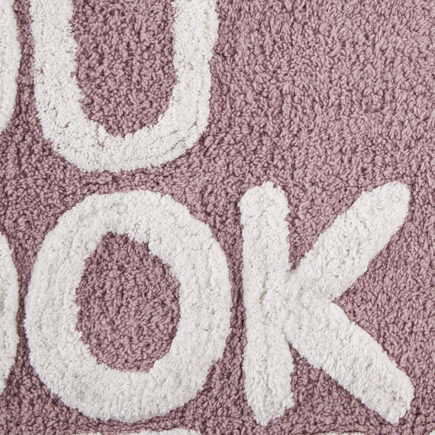 DII Tufted Shower/Bath Mat Soft Absorbent Bathroom Rug, Plush & Machine Washable, 20x31-Inches, Mauve, You Look Great