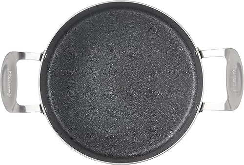 Miniatura 3 de Granitestone Asador de pavo XL de 18.8 pulgadas con tapa, sartén para pavo ultra antiadherente para horno con parte inferior ranurada para untar,