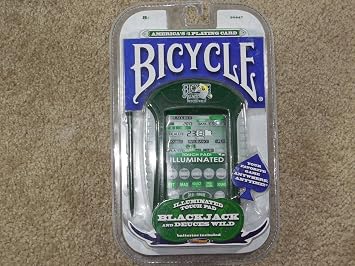 Bicycle Illuminated Touch Pad Electronic Handheld Blackjack Game