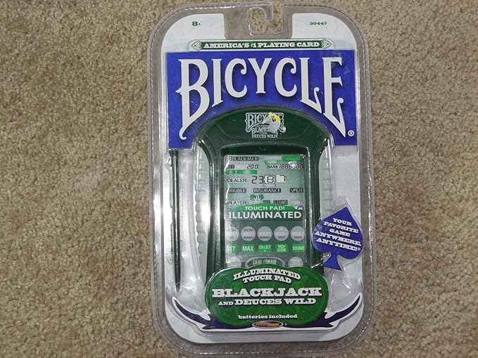 Bicycle Illuminated Touch Pad Electronic Handheld Blackjack