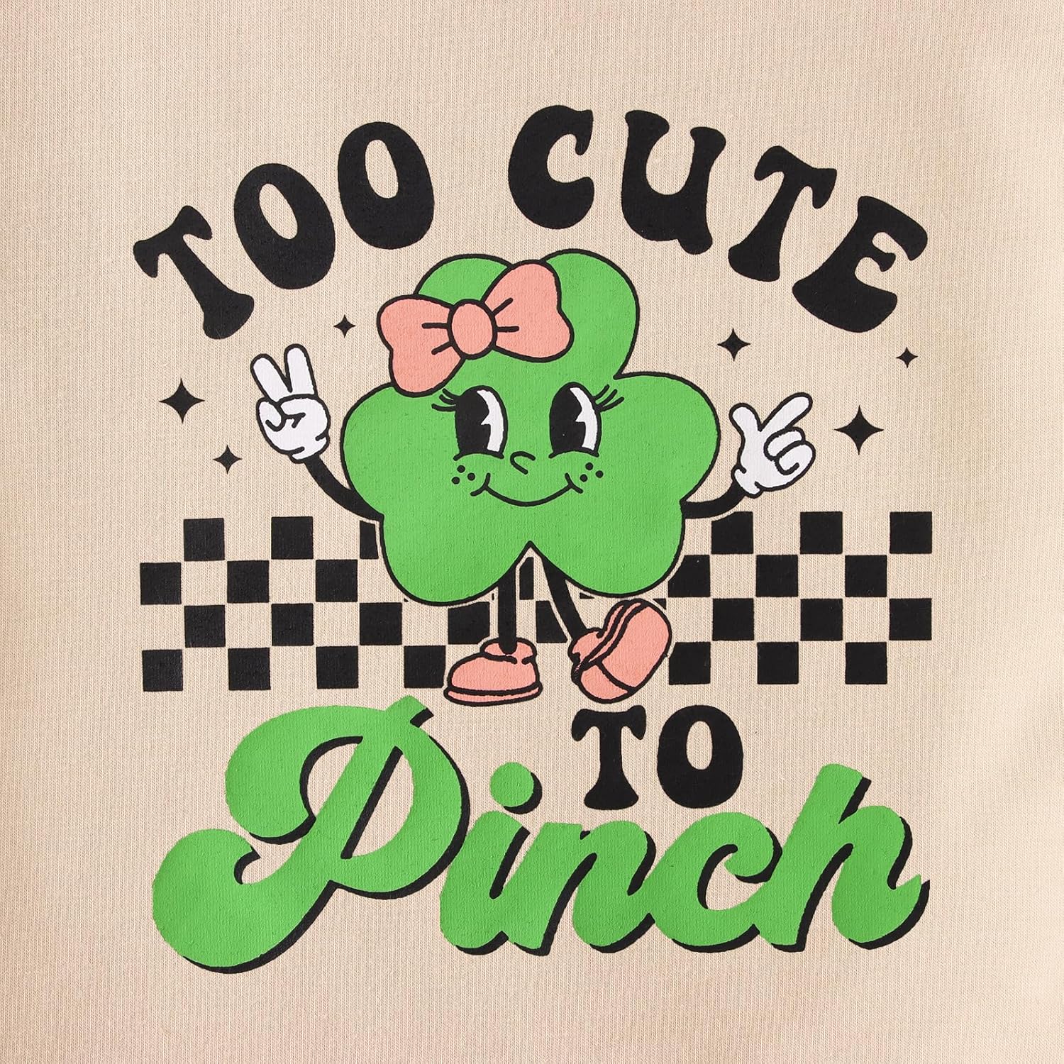 Toddler Baby Girl St Patricks Day Sweatshirt Too Cute to Pinch Shamrock Lucky Clover Outfit Irish Long Sleeve Shirt - Image 6