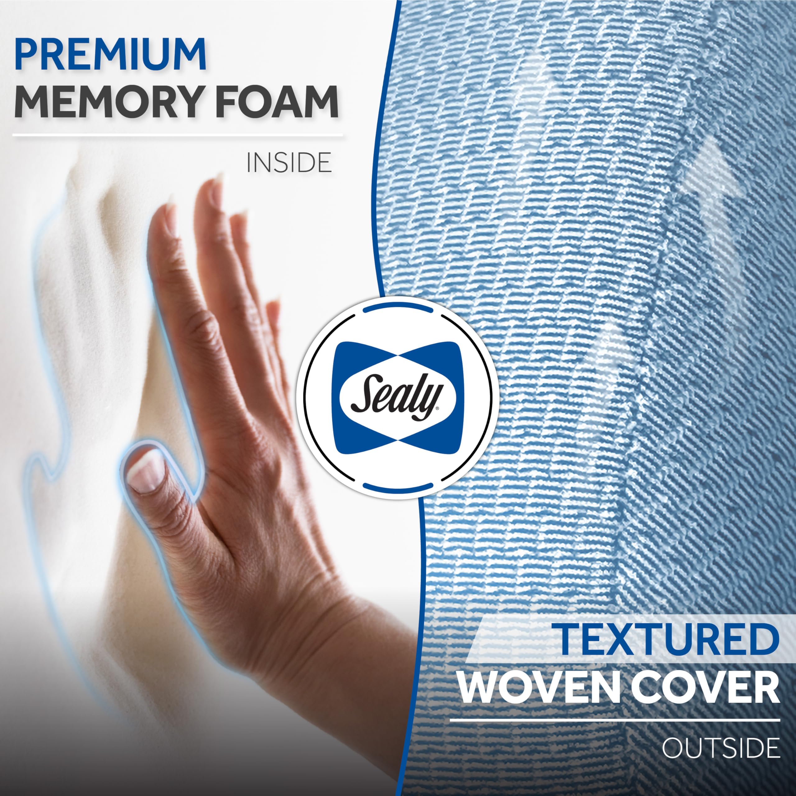 Amazon.com: Sealy Ergonomic Memory Foam Travel Neck Pillow