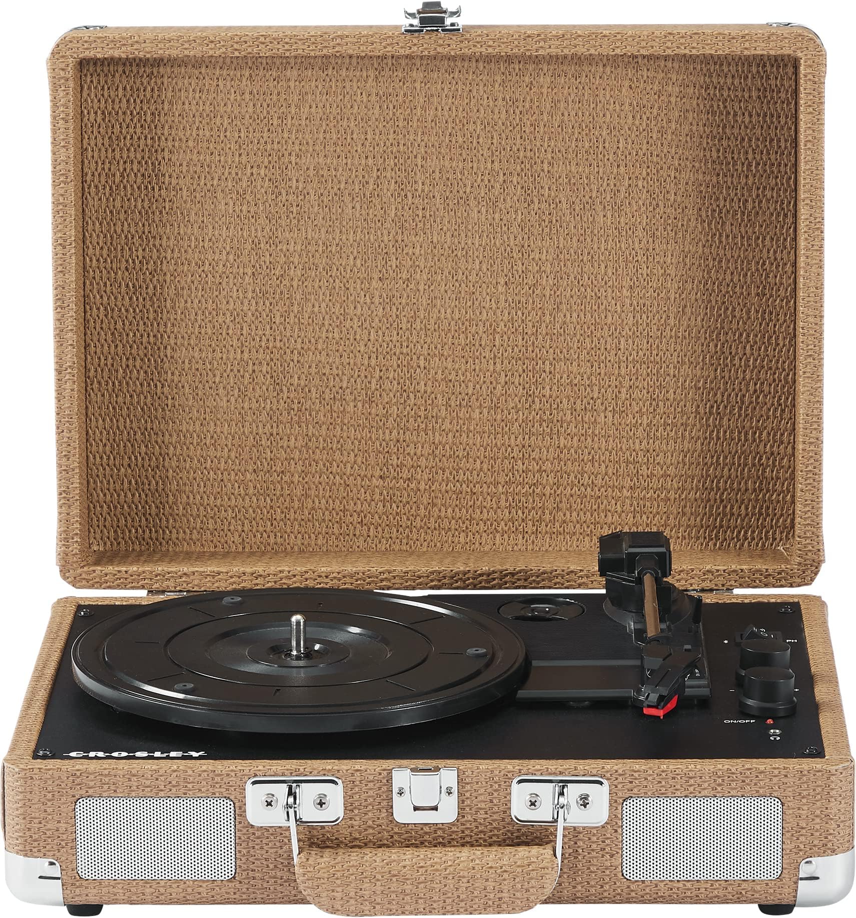 CROSLEYCRUISER PLUS PORTABLE TURNTABLE WITH BLUETOOTH IN/OUT - BASKETWEAVE