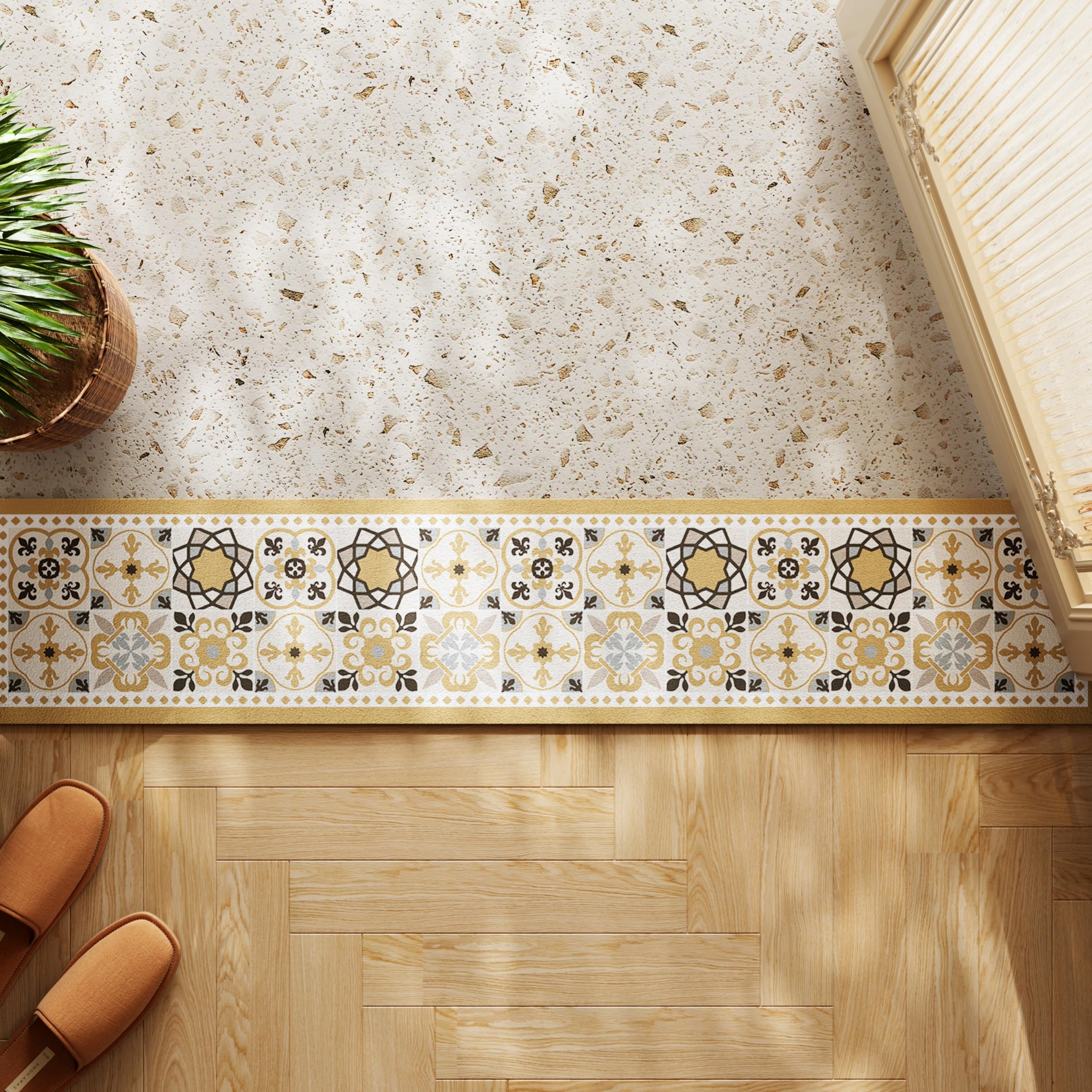 Badvorleger rutschfest Waschbar 50x80cm,Badematte rutschfest,Absorbierender Badezimmerteppich,Schnelltrocknende Badematte,für Dusche,Badewannen und Badezimmer (Bunt C)