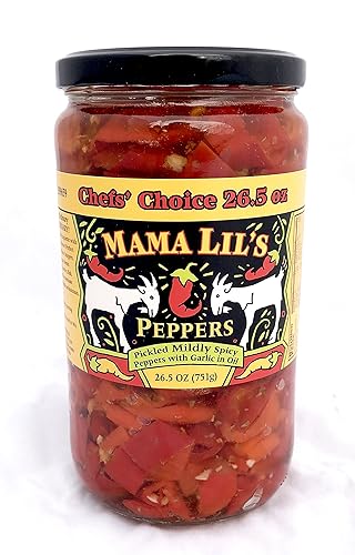 Mama Lil's Pimientos originales de cabra suaves, frasco grande (26.5 oz)