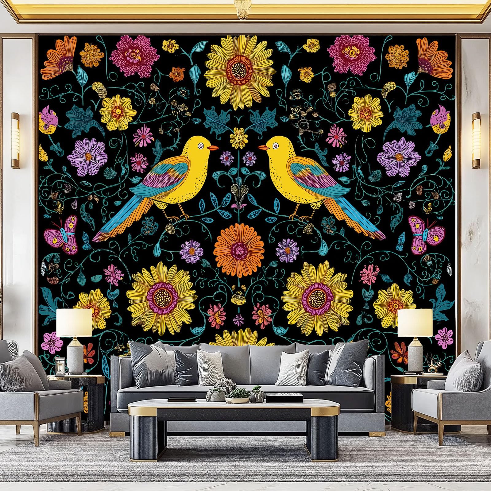 Fresque XXL murale intissée haut de gamme pour masquer les défauts des murs