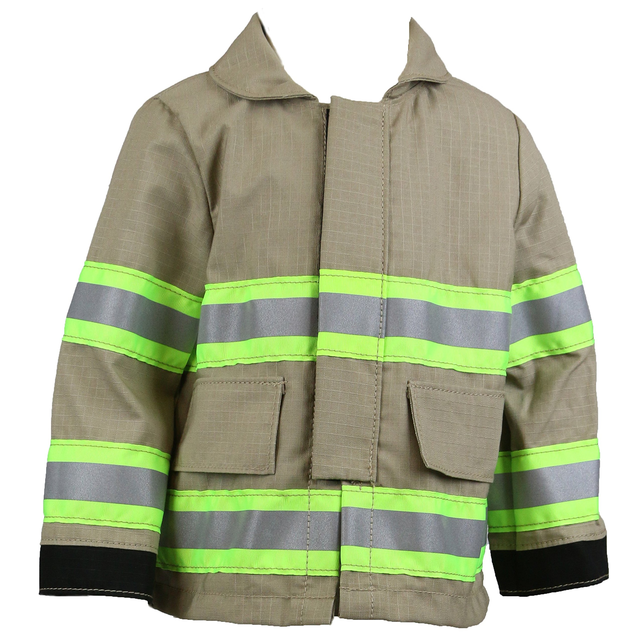 Fully Involved StitchingFirefighter Personalized Tan Toddler Jacket (4T)