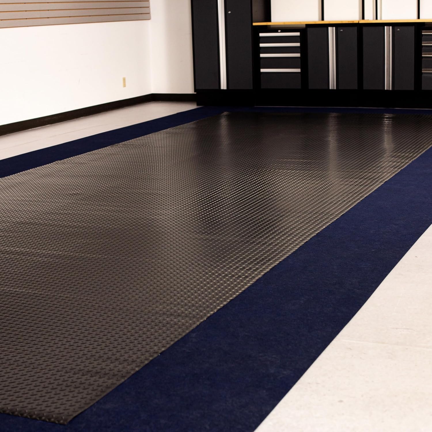 G-Floor Drip & Dry Absorbent Floor Runner Mat (30" x 17', Grey) with Waterproof Vinyl Backing for Protecting Your Floor - Just Unroll to Install!
