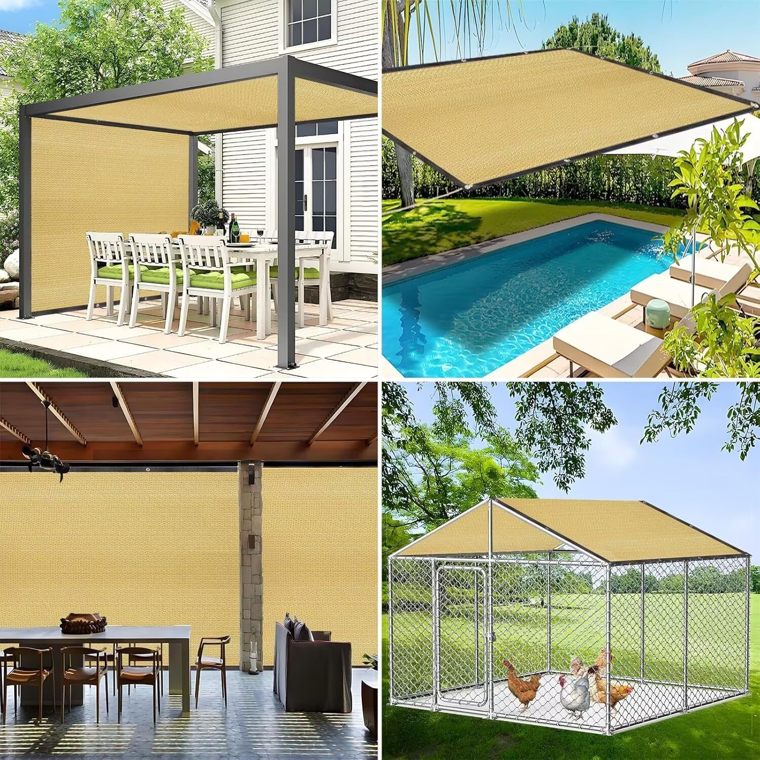 Malla Sombra - Malla de sombreado con ojales 2,5x4m Duradera Malla de sombreado 95% Protección UV Sombrilla para protección solar en balcones, jardines, invernaderos y terrazas
