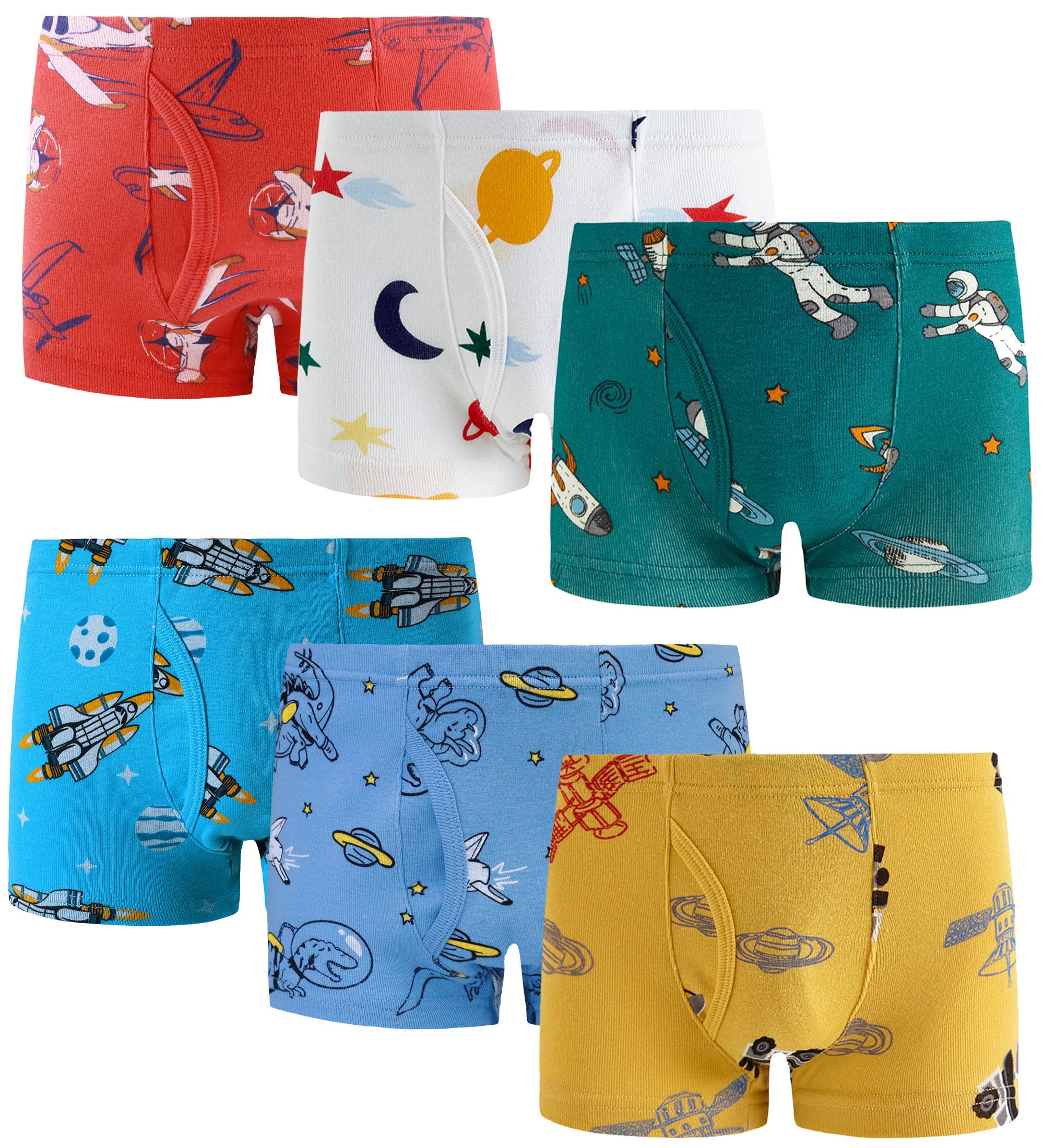 Finihen Boys Boxer Underwear Cotton Briefs Kids Toddler Boys Dinosaur Truck Panties