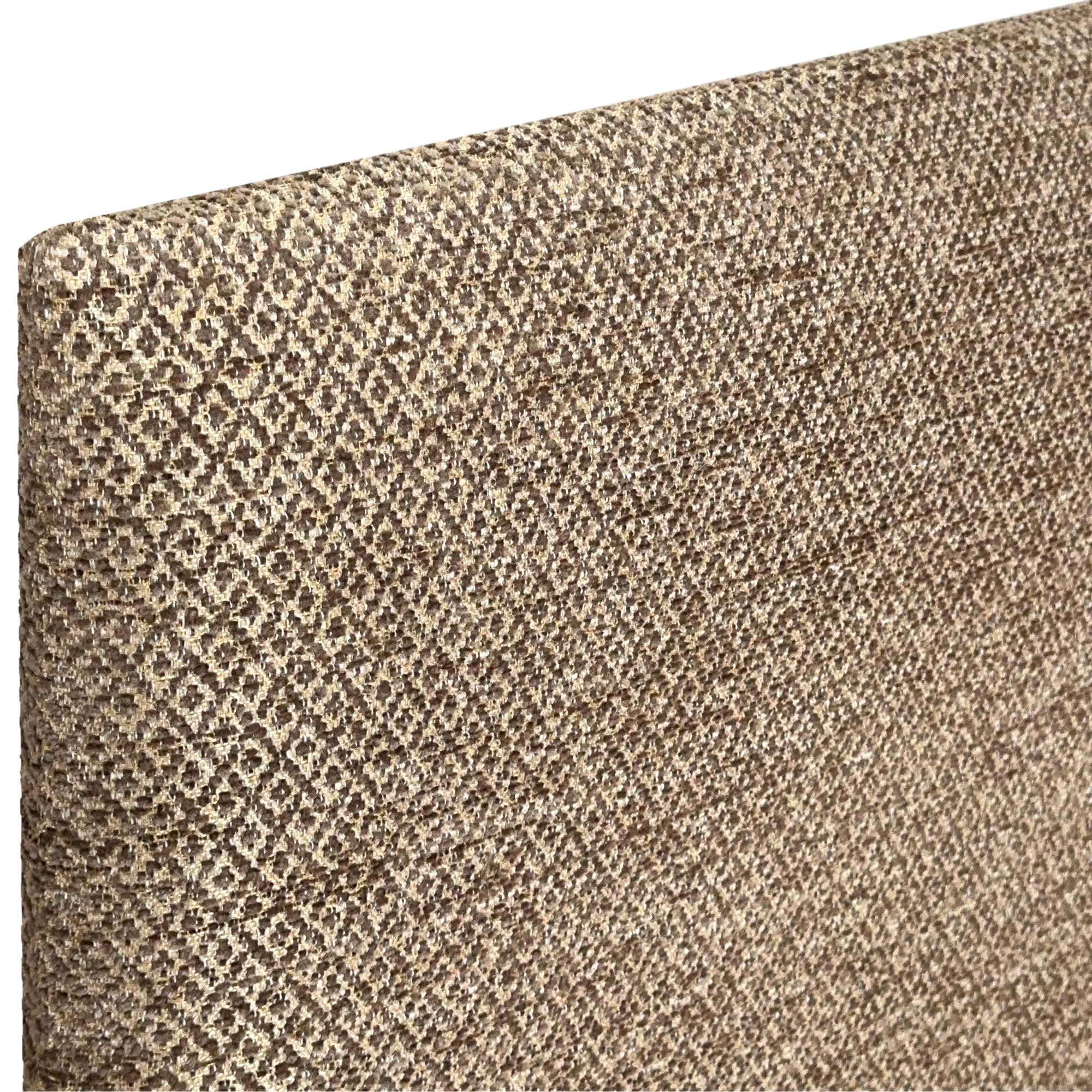 DHOME Testiera Imbottita in Tessuto Luxury Liscio con Bottoni Testiere Letto di Lusso (Golden Wood, 190x60cm)
