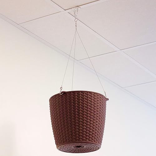 Miniatura 4 de Clips de rejilla de bucle giratorio, juego de 40 piezas de ganchos de techo transparentes para techos suspendidos