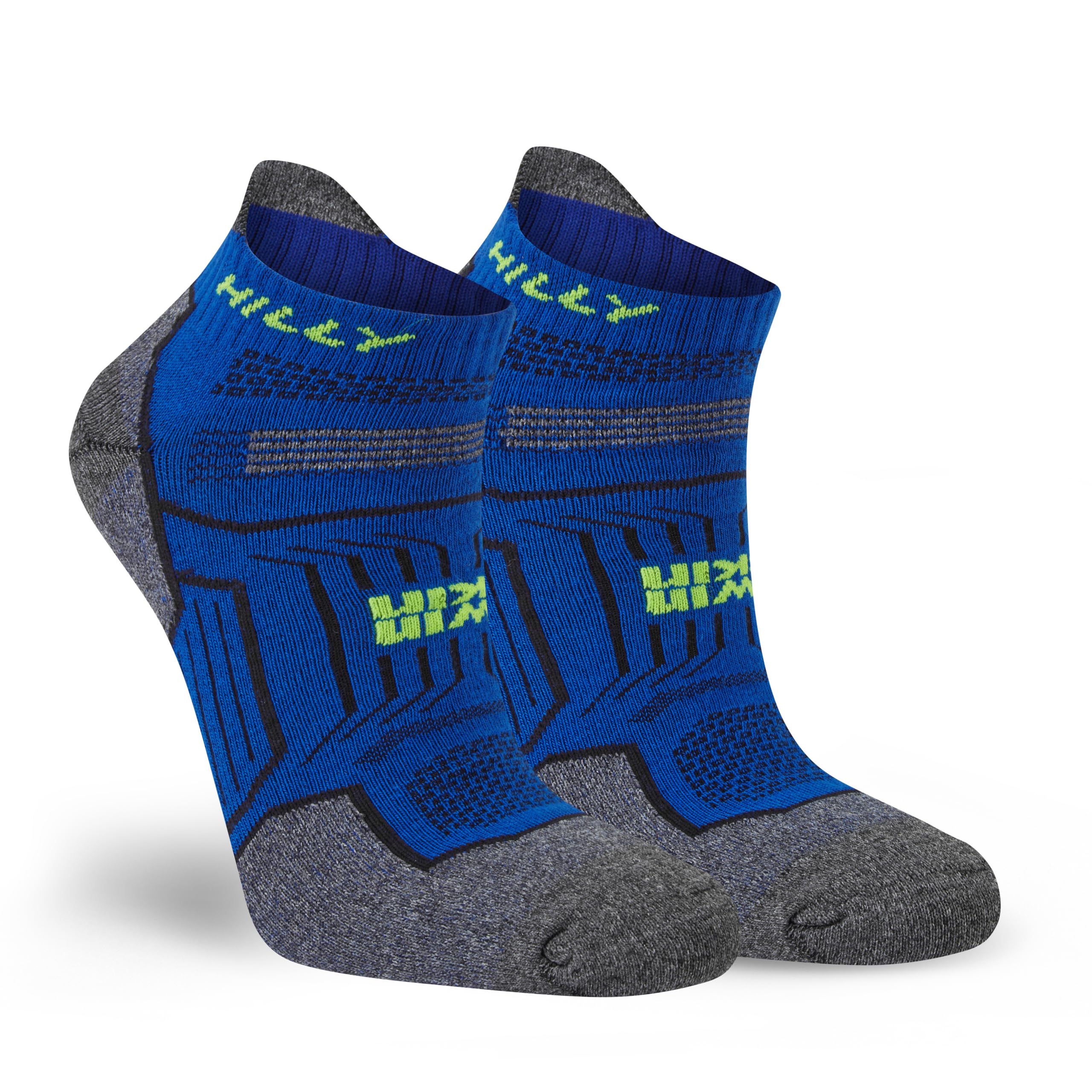 Hilly, Twin Skin, Anti Blister - Socklet - Med Cushioning, Cobalt/Grey Marl, L