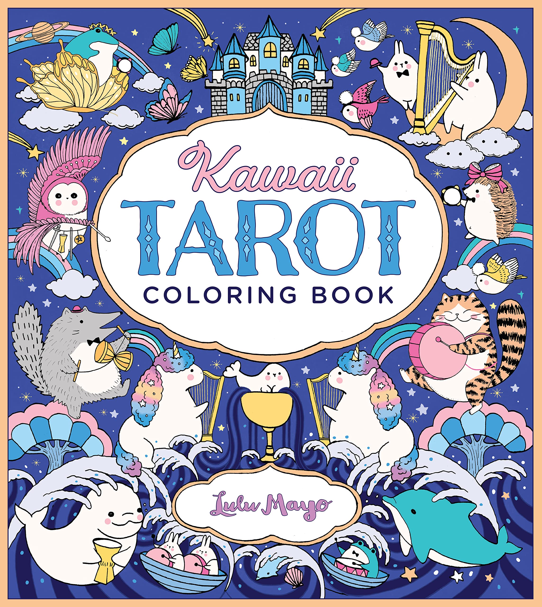 Lulu Mayo Tarot Coloring Book Paperback White
