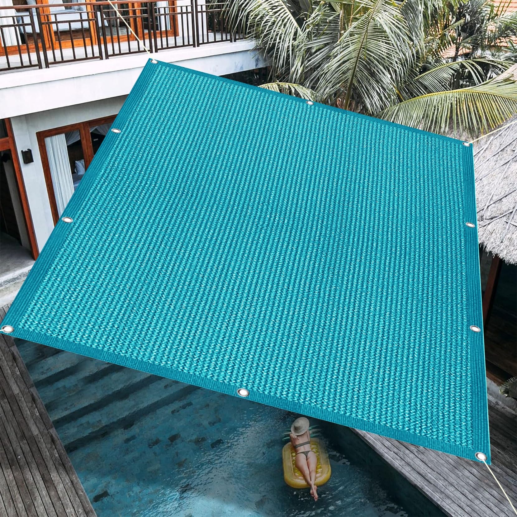 Voile d'ombrage pour pergola et patio de 120x325 cm, toile solaire idéale pour les fleurs