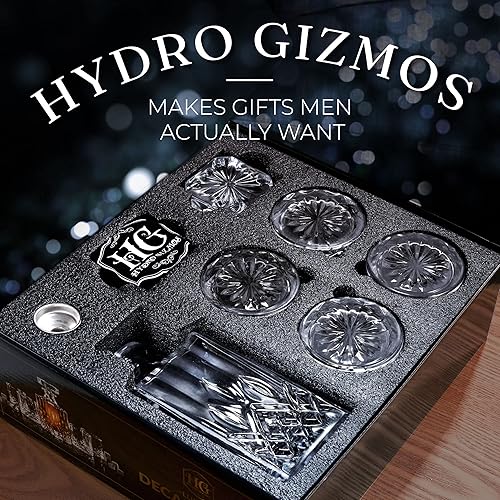 Miniatura 6 de Regalo de lujo para hombres  Juego de decantador de whisky con piedras refrescantes para el querido marido o papá, regalo de cumpleaños  El juego de