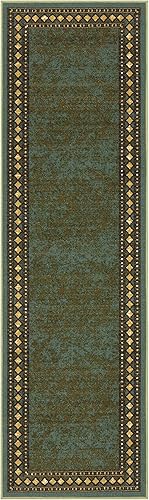 Miniatura 119 de Antep Rugs Alfombras modernas con bordes de 2 x 7 pies antideslizantes (antideslizante) de perfil bajo con parte trasera de goma para interiores