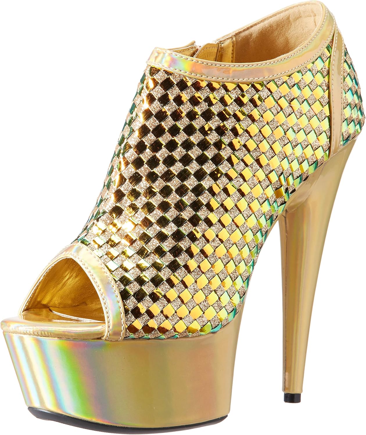 Ellie Shoes Women's 609-JACLYN Fashion Boot, Gold, 9 M US