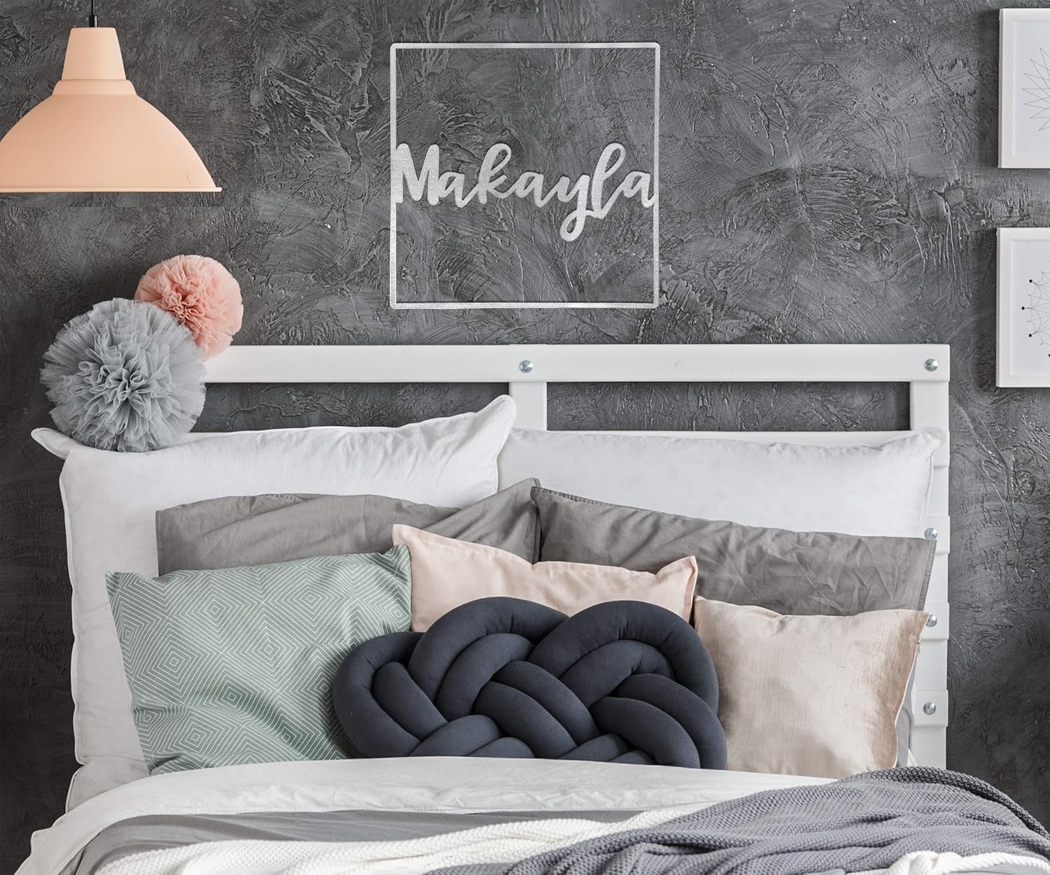 ROCC RUSTED ORANGE CRAFTWORKS CO. - 15" Square Open Script Sign Anniversary Gift For Couple Bridal Shower Gifts House Warming Gifts New Home Couple Baby Name Sign For Nursery Log Cabin Decor