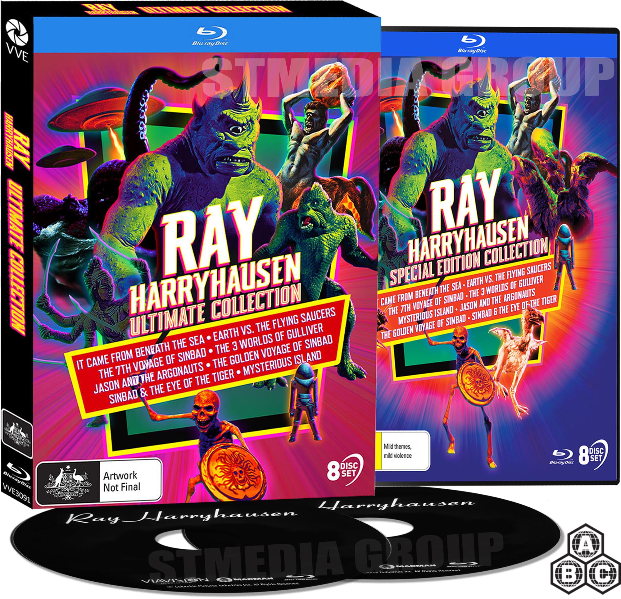 Ray Harryhausen Collection (1955-1977) [8 Movies] [Blu-ray] [Region Free]