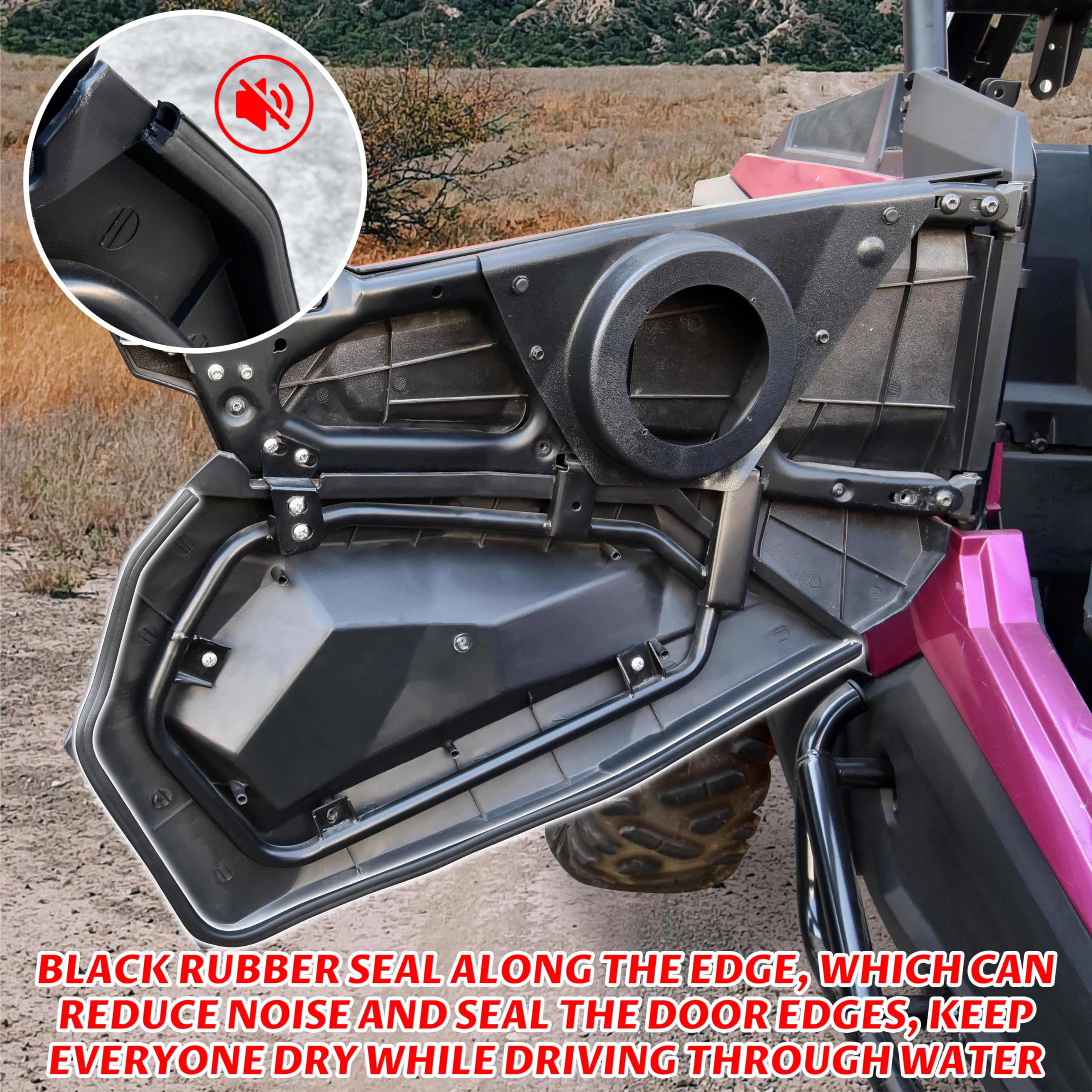 SAUTVS Lower Door Panels for Polaris RZR XP 1000 14-23, Lower Half