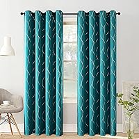 Vista 41 de BUHUA Juego de 2 paneles de cortinas opacas de 84 pulgadas de largo, cortinas de eficiencia energética y reducción de ruido para dormitorio con Gris