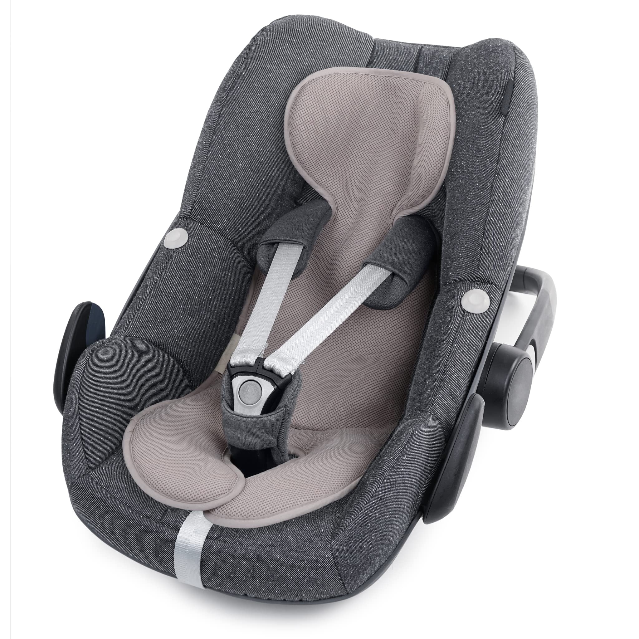 Coolair 2in1 Sitzauflage Babyschale Reboarder Gruppe 0 I Schonbezug 2 seitig verwendbar Meshstoff & Baumwollstoff I Sitzeinlage waschbar & atmungsaktiv I Sitzverkleinerer