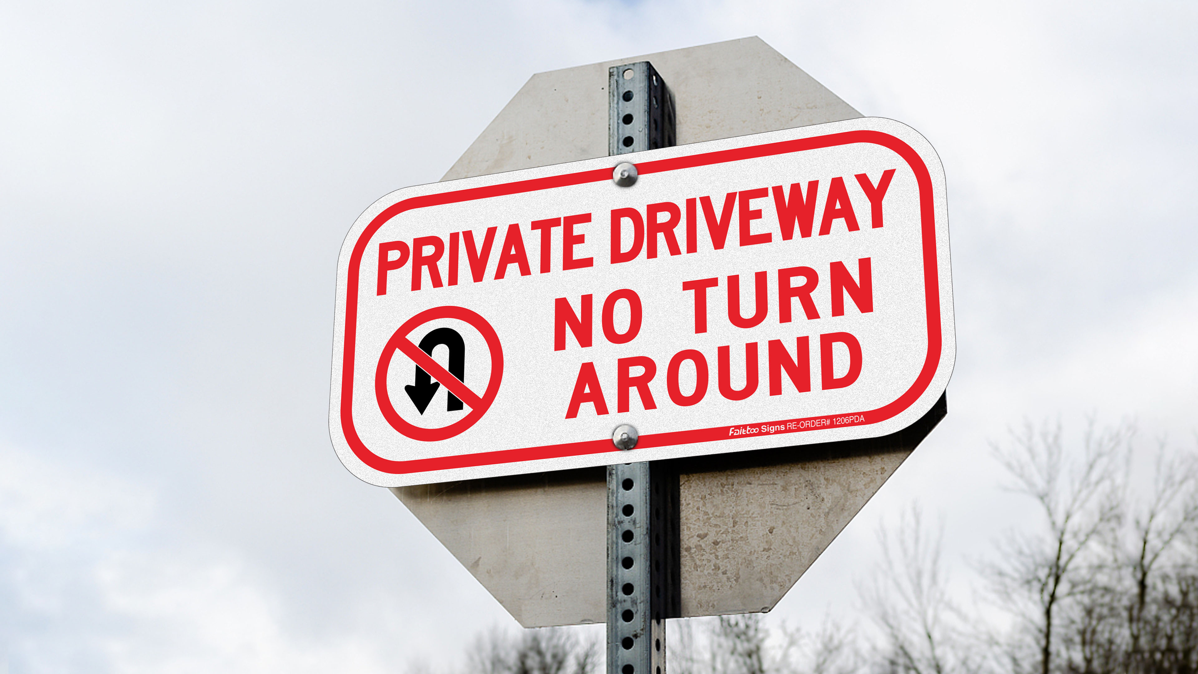 ●NO TURN AROUND Amazon.com : No U-Turn Symbol Sign, No Turn Around - 12