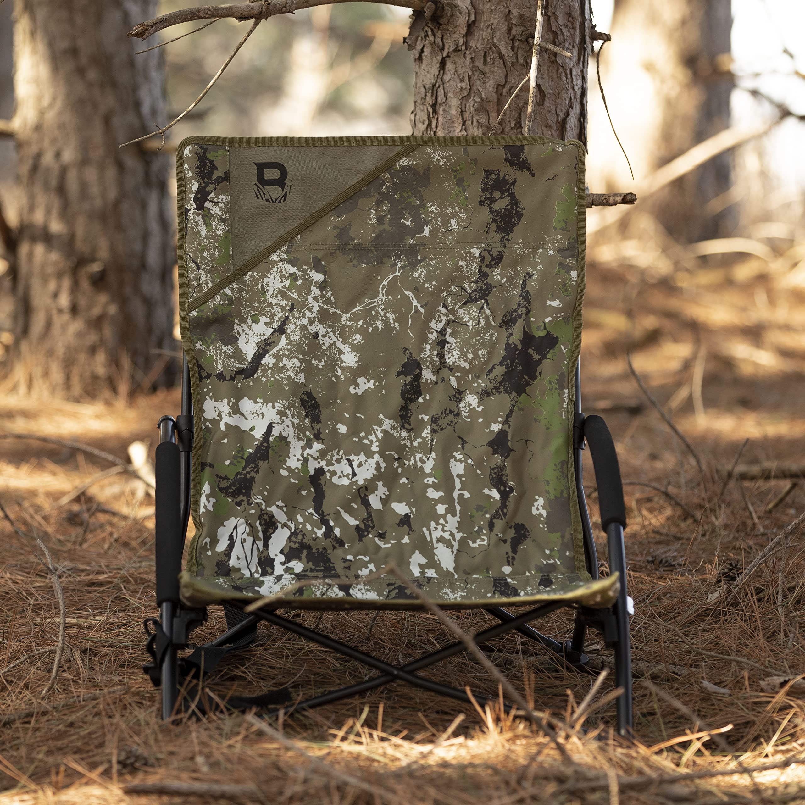 Barronett BlindsÂ® Ground Gobbler Chair, Run and Gun Hunting Chair, Low Profile, Ultra-Portable, Lightweight, 300 lb. Capacity, Craterâ„¢ Thrive, BC108