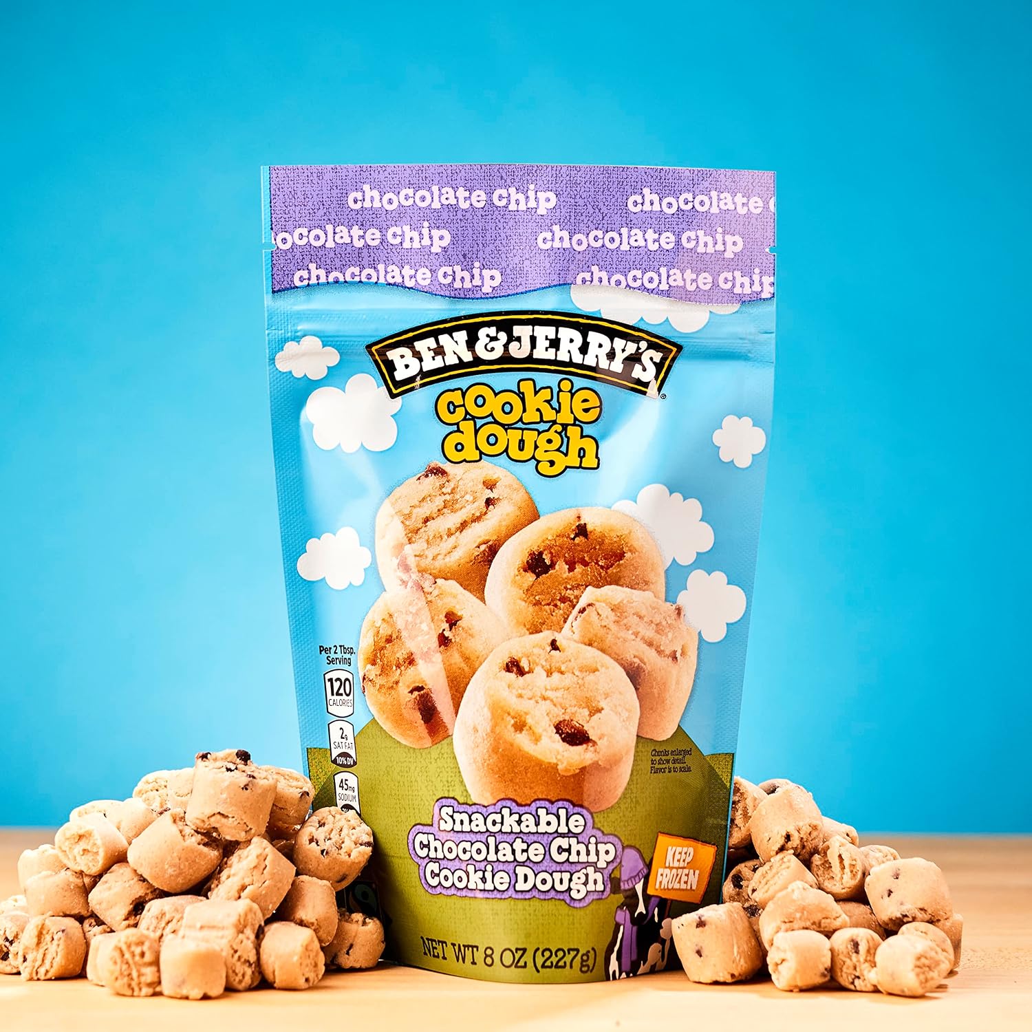 Ben & Jerry's Dough Chunks Chocolate Chip Cookie Dough 8 oz