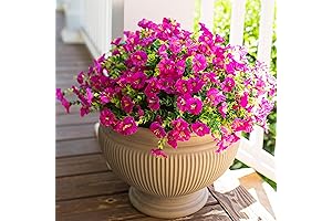 12 Bundles Artificial Silk Outdoor Flowers Plants