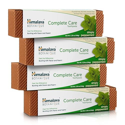 Miniatura 6 de Himalaya Botanique Complete Care - Pasta de dientes Simply Mint reductor de placa para dientes más brillantes y aliento fresco 529 onzas