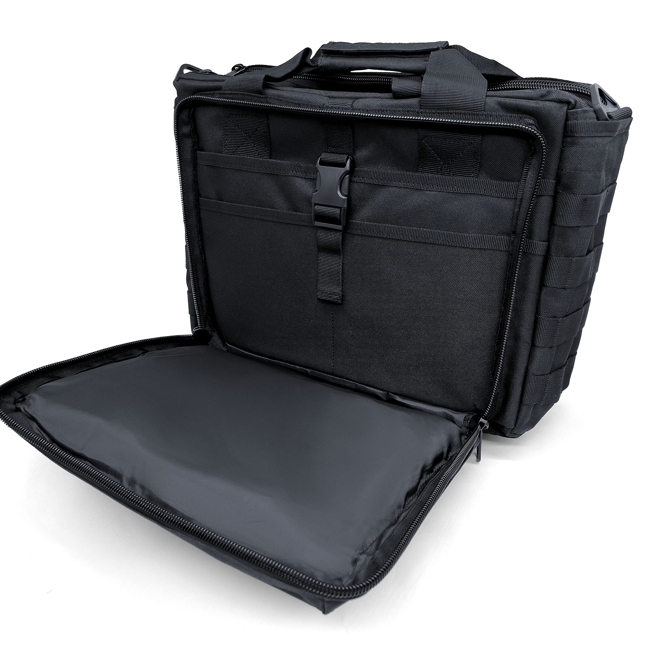Alephnull Borsa per laptop e tablet fino a 14 pollici – Borsa a tracolla per computer portatile con tracolla borsa per notebook per uomo e donna (Nero)