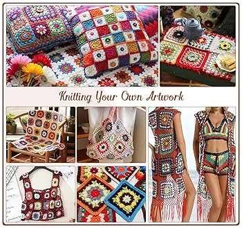 Misright Granny Square Blocking Board Square Knitting Crochet Blocking Board