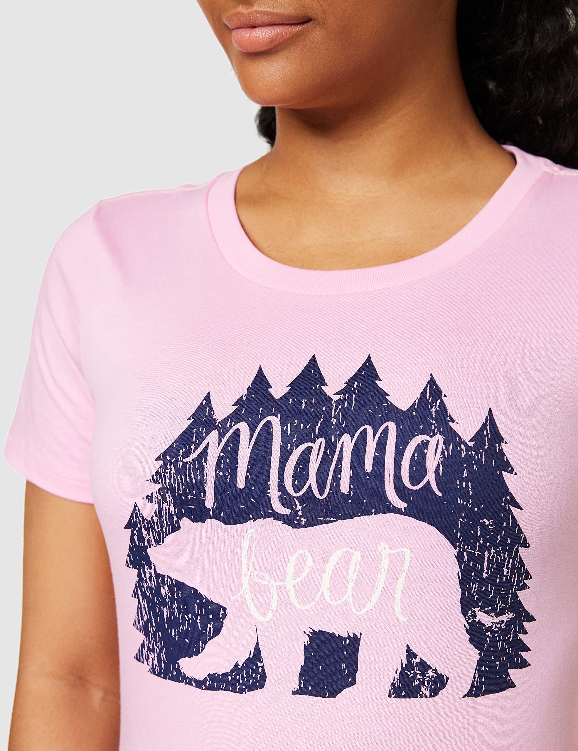 Little Blue House T- Shirt de Pyjama À Manches Courtes Haut de Pijama Femme