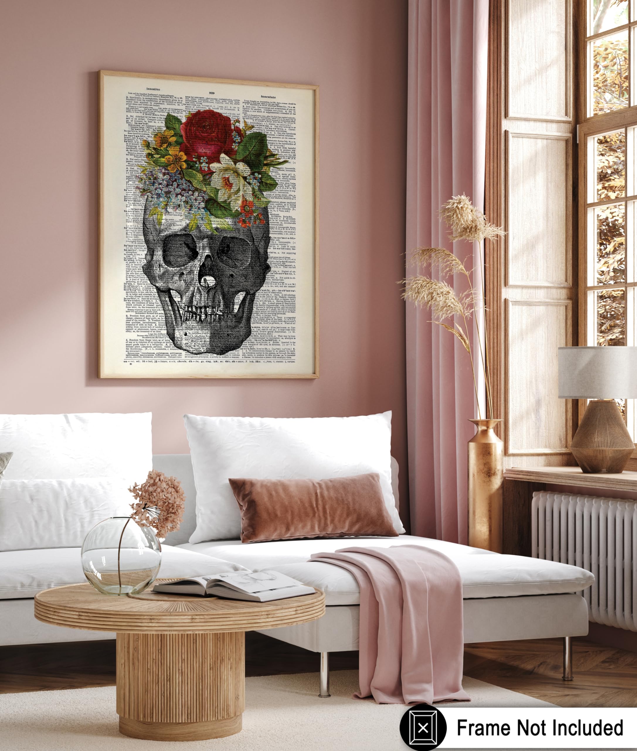 Amazon.com: Poster Master Flowery Crown on Skull Print