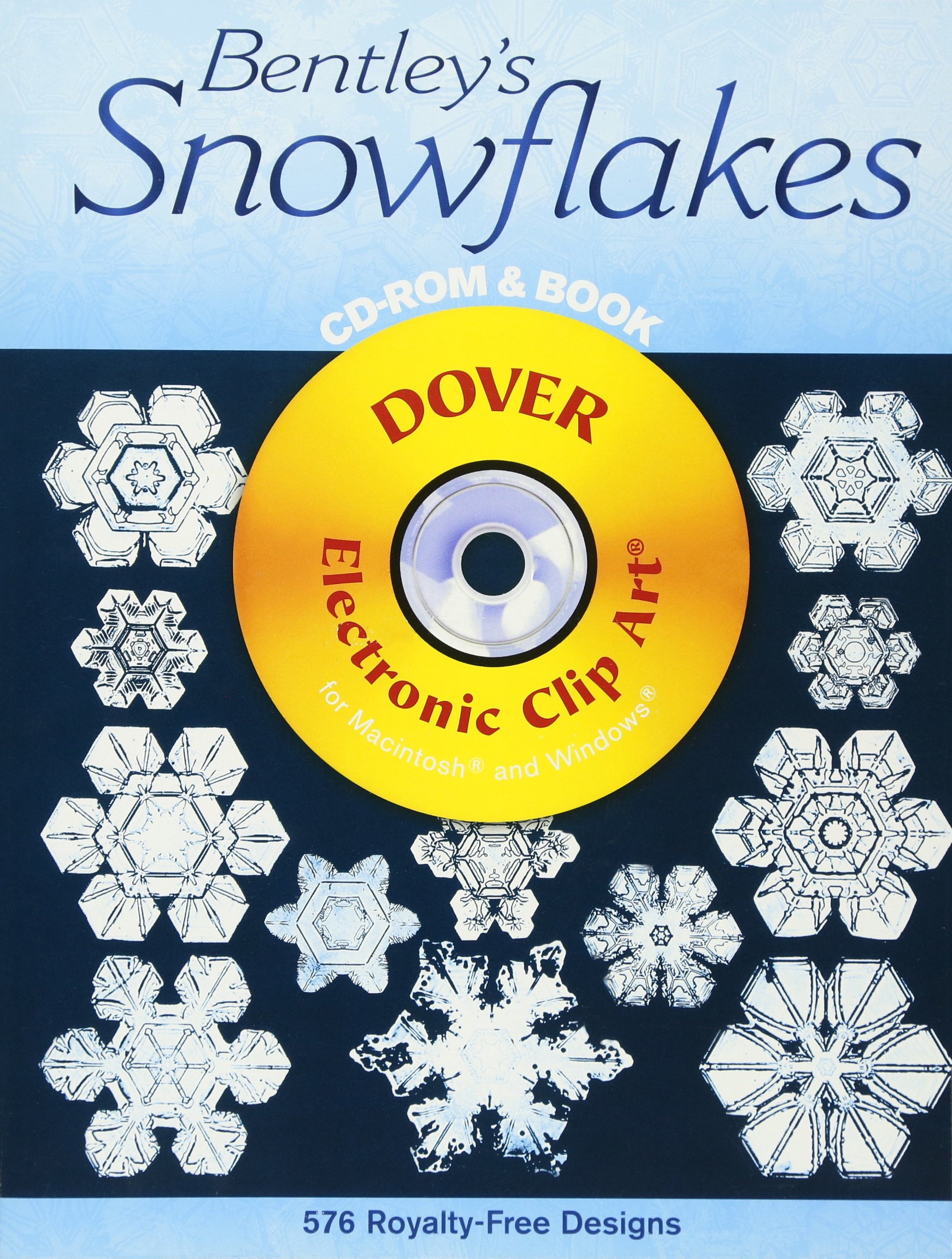 Bentley's Snowflakes CD-ROM and Book (Dover Electronic Clip Art)