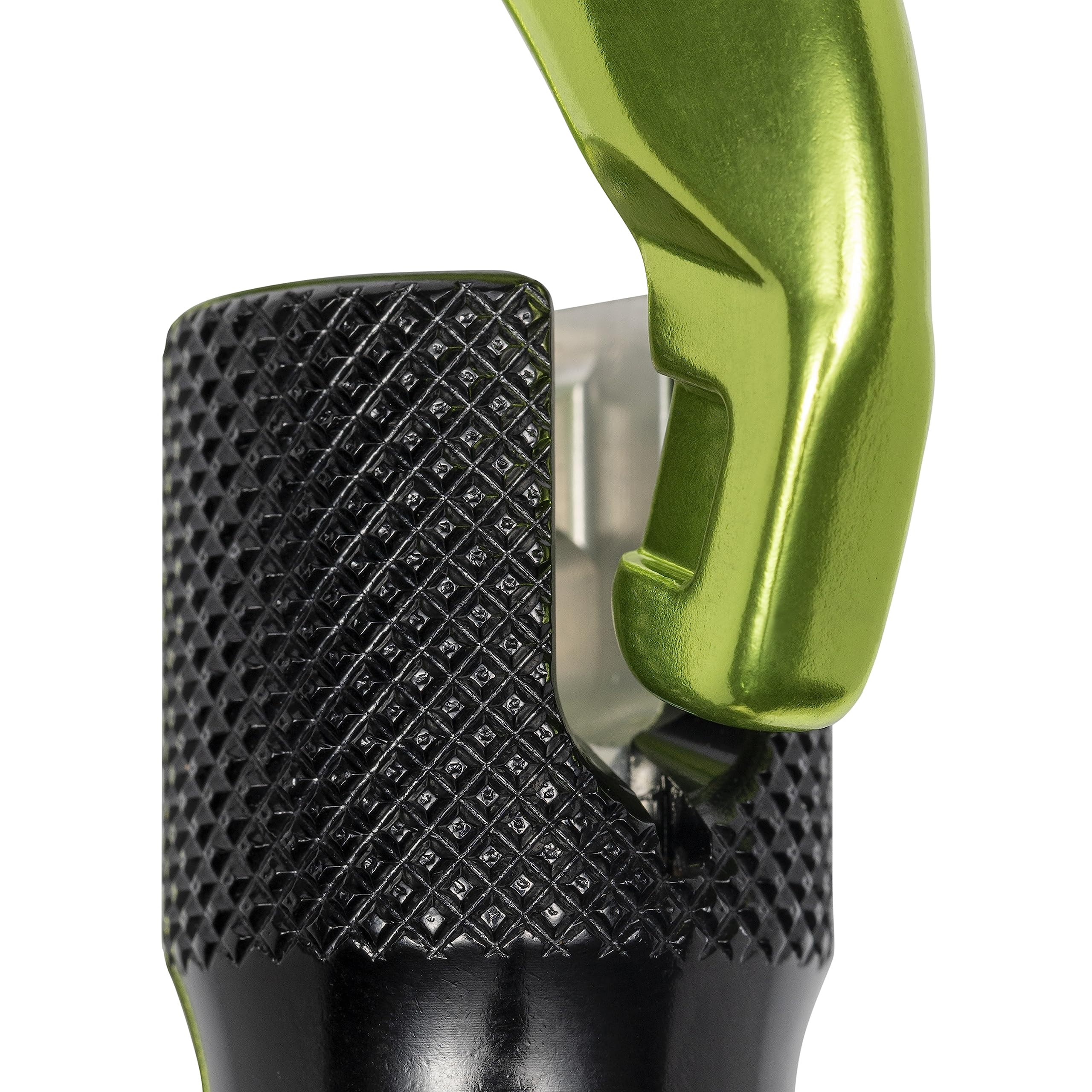 Triple Lock Gate - Forged Modified-D Aluminum - Green Anodized Finish - 24kN MBS / 16kN Gate Strength