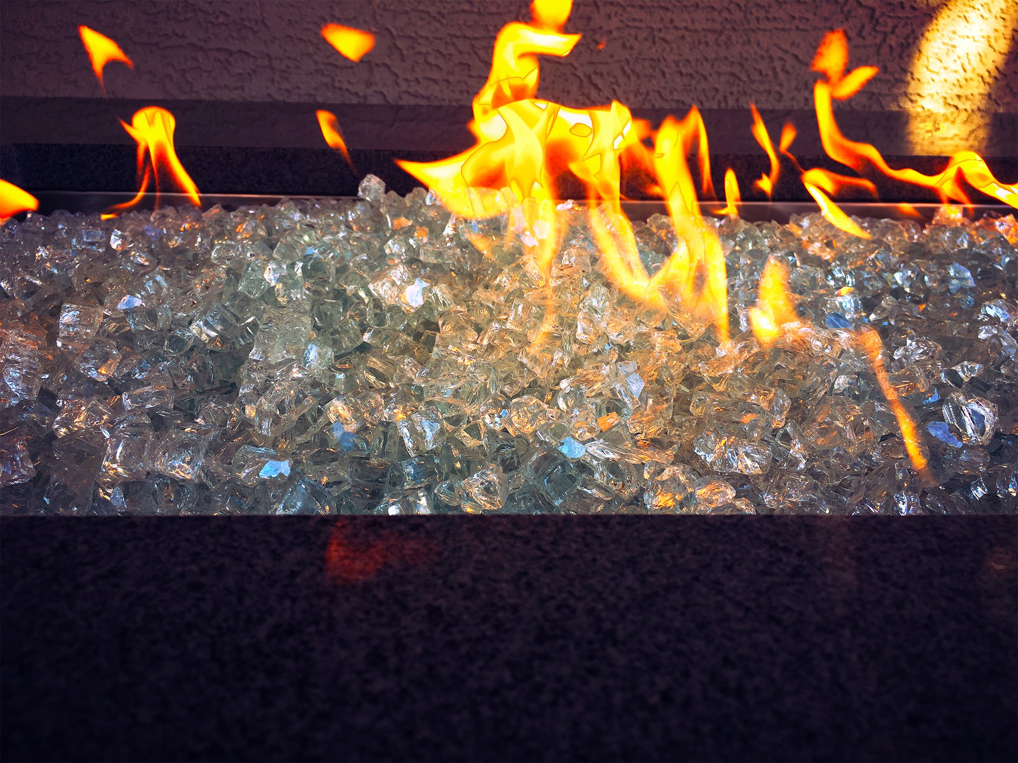 Aquamarine Fire Pit Fire Glass 1/2
