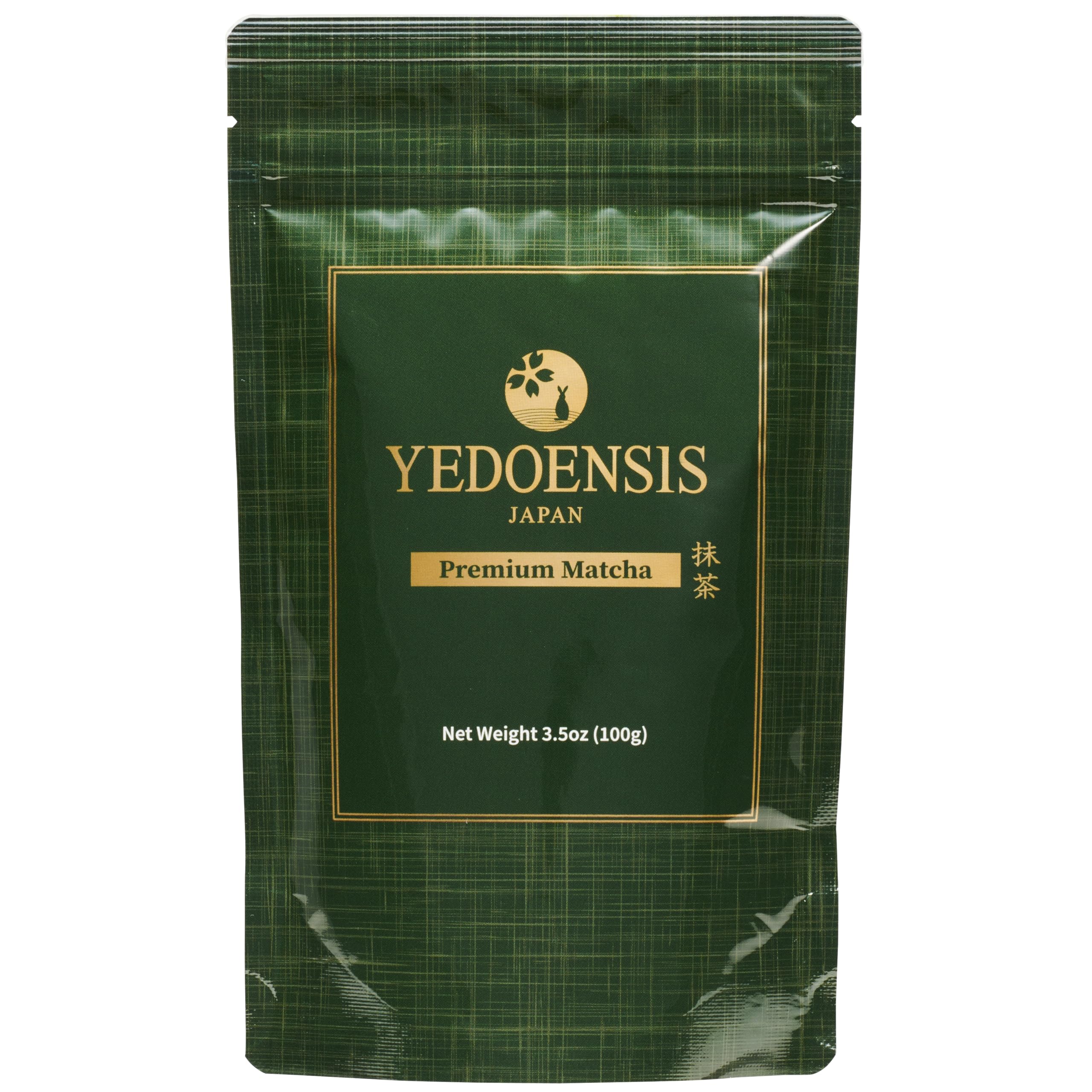 YEDOENSISPremium Matcha - Organic Authentic Japanese Green Tea Matcha Powder, JAS Certified Organic Vegan Gluten-Free (100g)