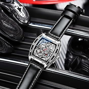 Amazon | メンズ 腕時計 自動巻き スケルトン 機械式 Chenxi